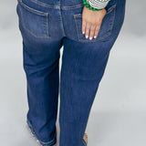 Make Me Wanna Smoke Fringe Waist Ankle Jeans