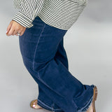 Make Me Wanna Smoke Fringe Waist Ankle Jeans