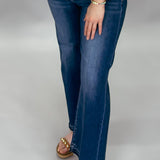 Make Me Wanna Smoke Fringe Waist Ankle Jeans