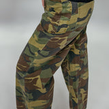 Mess It Up Mid Rise Cropped Relaxed Fit Pants, Camo