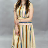 My Dearest Darling Striped Sleeveless Maxi Dress, Tan