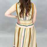 My Dearest Darling Striped Sleeveless Maxi Dress, Tan