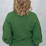 COMPANIA FANTASTICA My Maria Crewneck Sweater, Green, alternate product view