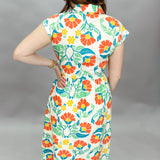 Nothin' Crazy Floral Print Collared Midi Dress