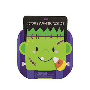 Mud Pie Monster Magnetic Puzzle Set with a smiling green monster and purple cover