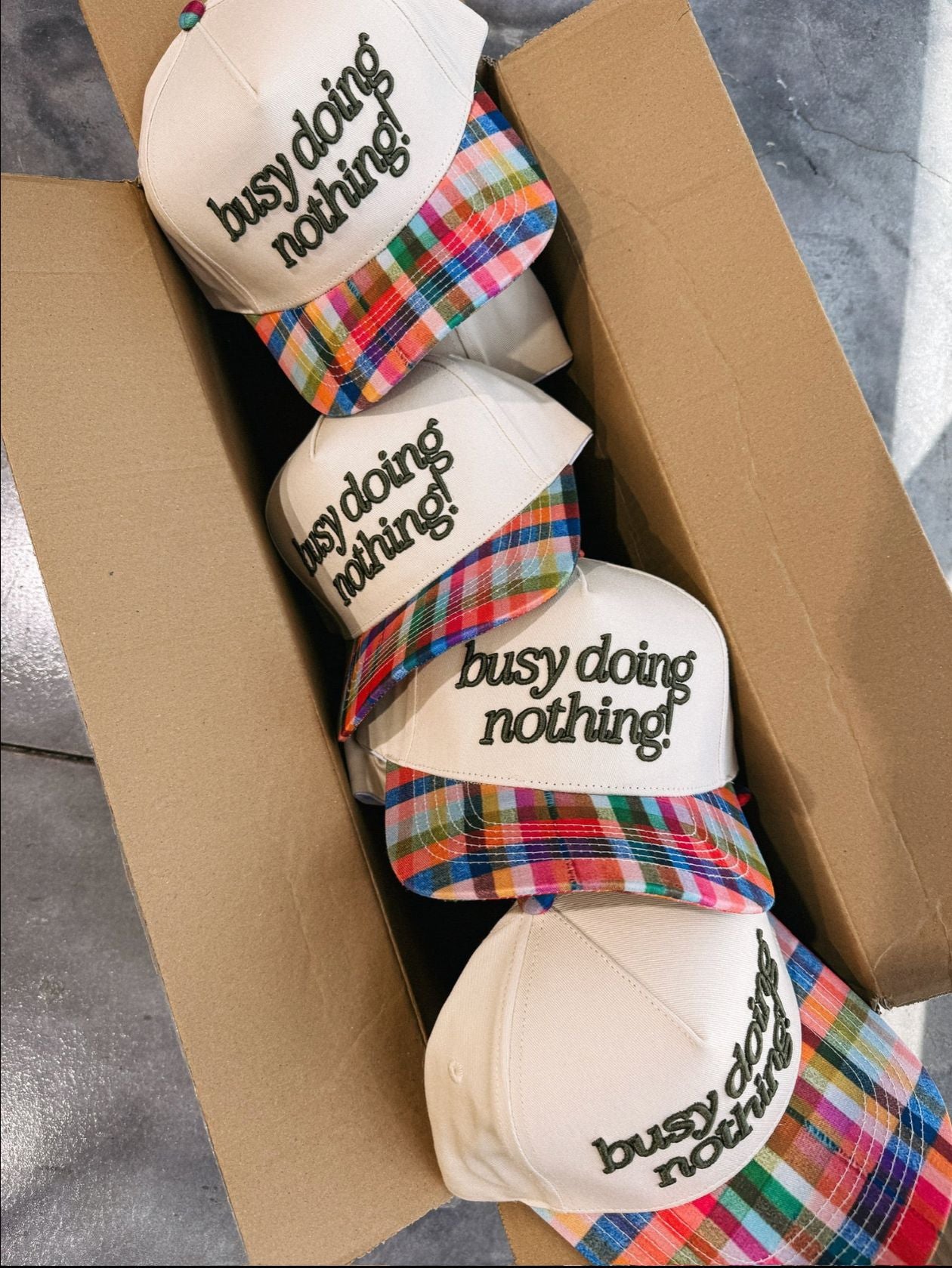 Etta & East Busy Doing Nothing trucker hat