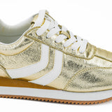 Shoes, Kickoff Gold Crinkle Metallic