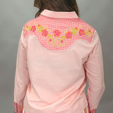 Oakley Pearl Snap Western Top, Pink