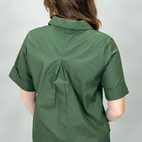 On The 5 Collared 3/4 Button Shirt, Green