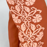 Ivy Jane Floral Stitched Pants, Rust