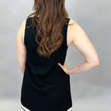One Night At A Time Sleeveless V-neck Dress, Black