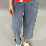 People Change Slouchy Barrel Textured Jeans