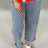 People Change Slouchy Barrel Textured Jeans