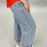 People Change Slouchy Barrel Textured Jeans