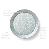 Metal Plates, Set of 4 w/White Liners
