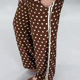 Shake It Polka Dot Joggers, Brown