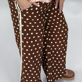 Shake It Polka Dot Joggers, Brown
