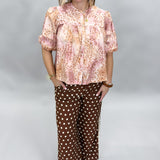 Shake It Polka Dot Joggers, Brown