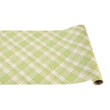 Table Runner, Bright Green Plaid, 25'