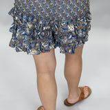 Smiling Faces Sometimes Ruffle Tiered Shorts