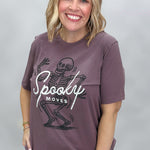 Spooky Moves graphic t-shirt, styled view