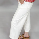 The Secret Of Life Elastic Barrel Pant, Cream