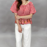 The Secret Of Life Elastic Barrel Pant, Cream