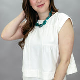 The Secret Of Life Patch Swing Top, Cream