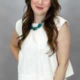 The Secret Of Life Patch Swing Top, Cream