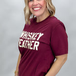 Southern Fried Design Barn fuchsia Whiskey Weather t-shirt, side view