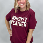 Southern Fried Design Barn fuchsia Whiskey Weather t-shirt, close-up