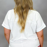 White Americana Sparkle Top, One Size
