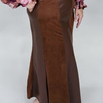 Worth The Walk brown leather maxi skirt from THML