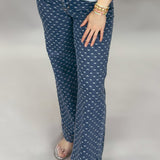 Young Love High Rise Wide Leg Bow Jeans