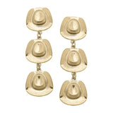 Earrings, Dutton Cowboy Hats, Gold