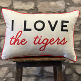 I Love the Tigers Pillow