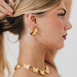 Earrings, Caroline Reversible Waterproof Hoop