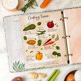 Navy Gingham Petite Recipe Binder