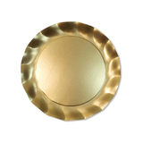 Wavy Dinner Plate Gold, 8ct