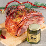 Rachel's Texas Kitchen Jalapeño Pepper Jelly — serving suggestion with glazed ham