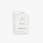 Hico Candle Co. Harvest wax melts in a clear pack with a cream label