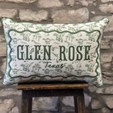 Dino Green Toile Pillow, Glen Rose, Texas