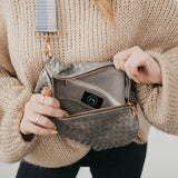 Westlyn Woven Bum Bag, Gray