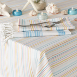 Malibu Stripes Tablecloth, 52"x52"