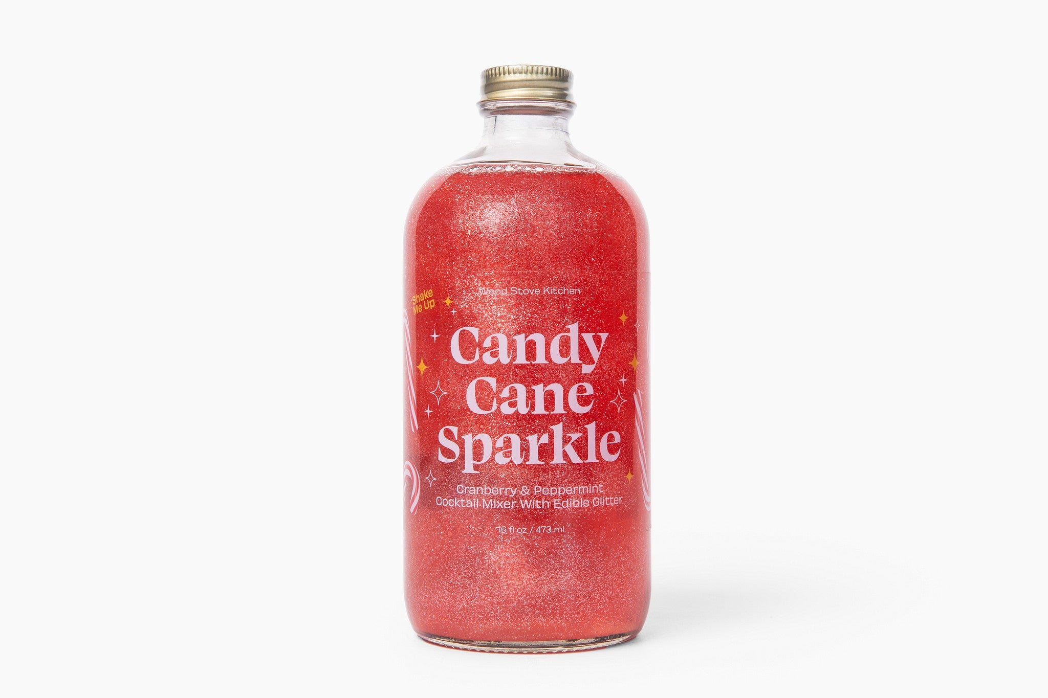 Wood Stove Kitchen Candy Cane Sparkle Cocktail Mixer — vendor product photo