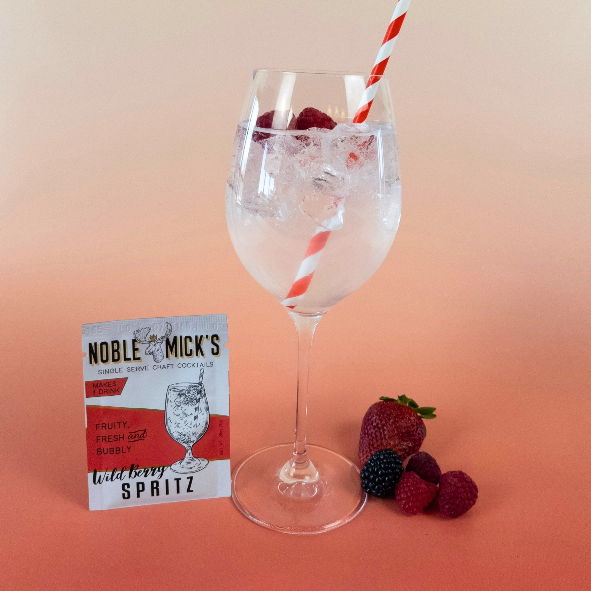 NobleMicks Single Serve Wild Berry Spritz Cocktail Mix