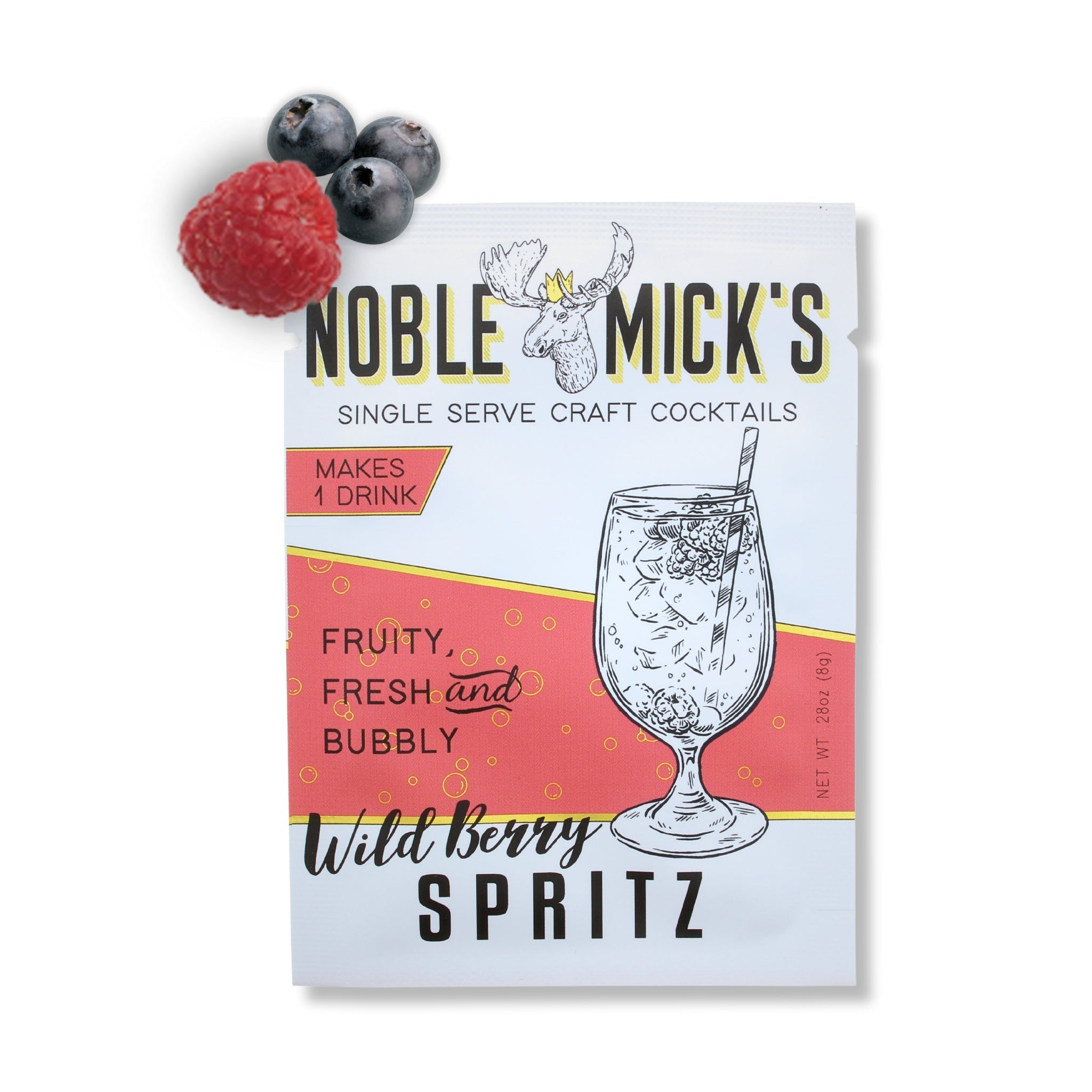 NobleMicks Single Serve Wild Berry Spritz Cocktail Mix