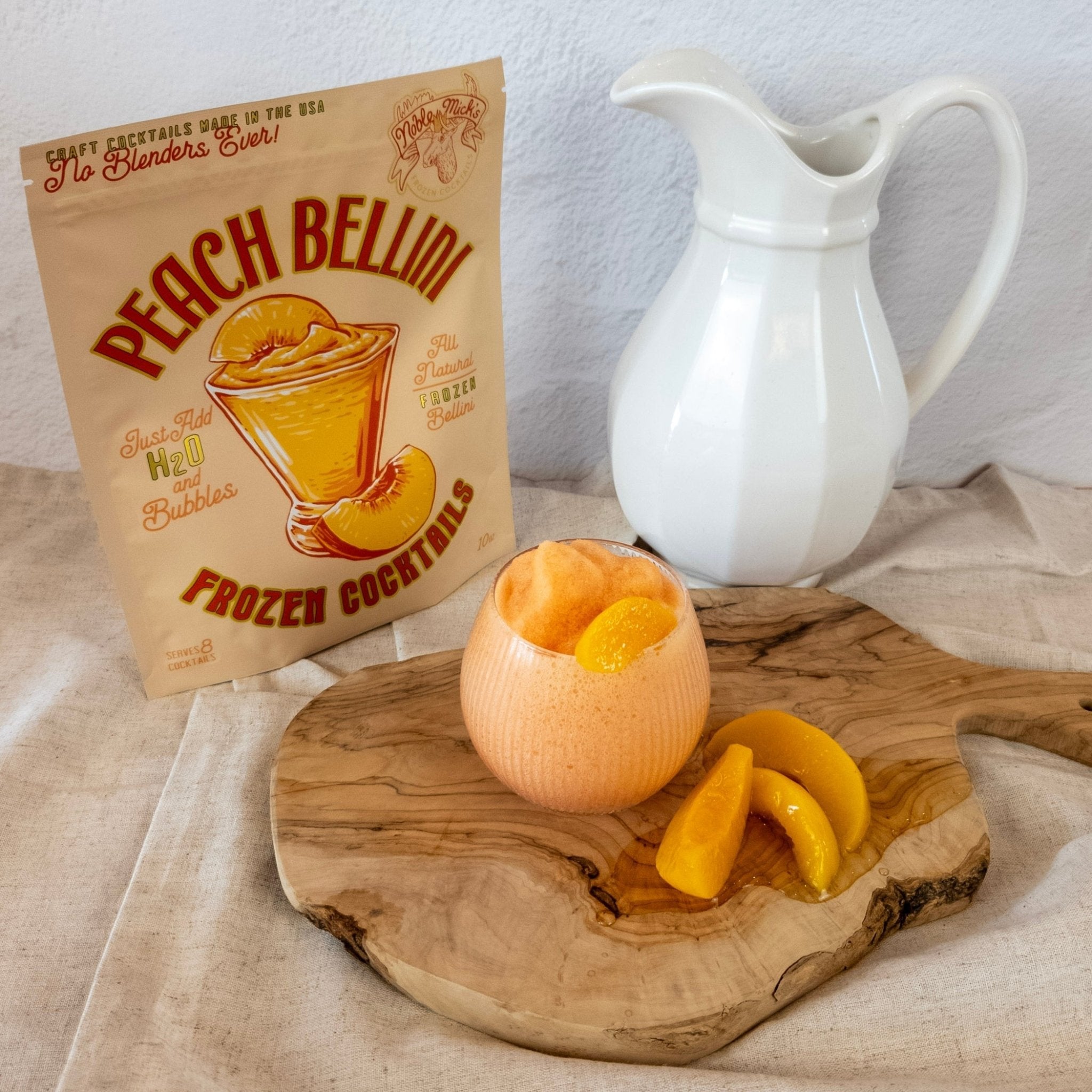 NobleMicks Peach Bellini Frozen Cocktail Mix