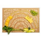 Color Box Letterpress Turkey Charcuterie Cheat Sheet — vendor product photo