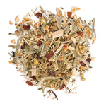 Pinky Up Chamomile Citrus Herbal Tea — herbal blend close-up